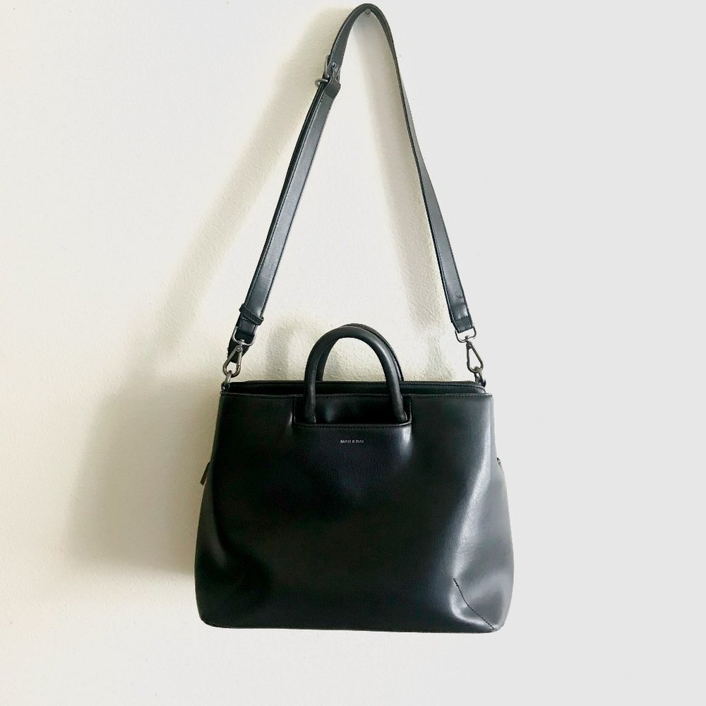 Matt & Nat Kintla Black Satchel Vegan Briefcase